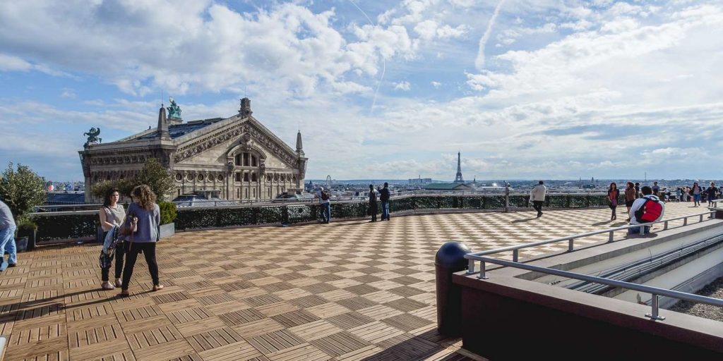 demande en mariage Paris rooftop galeries haussmann